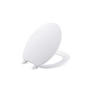 KOHLER Brevia Round Closed Front Toilet Seat with Q2 Advantage in White K 4775 0