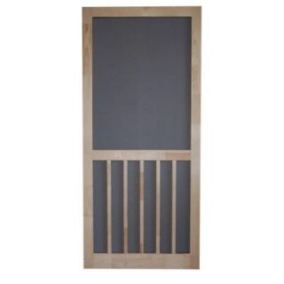 Screen Tight Timberline 36 in. Wood Unfinished Reversible Hinged Screen Door WTIM36