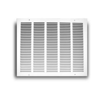 TruAire 24 in. x 12 in. Steel Return Air Grille, White H170 24X12