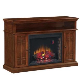 Hampton Bay Carmel 55 in. Media Console Electric Fireplace in Cherry DISCONTINUED 28MM764 C253