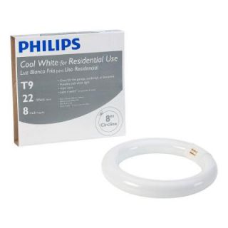 Philips 8 in. T9 22 Watt Cool White (4100K) Circline Fluorescent Bulb 391169