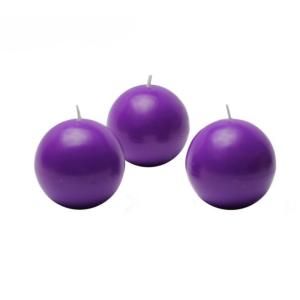 Zest Candle 2 in. Purple Ball Candles (12 Box) CBZ 012