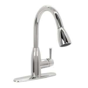 American Standard Fairbury Single Handle Pull Down Sprayer Kitchen Faucet in Chrome 4005F
