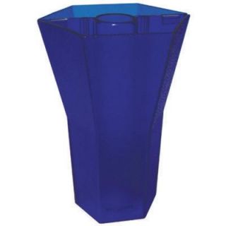 Brella Vase 10 in. Patio Umbrella Vase in Translucent Seaport Blue (Set of 12) BV101212PK