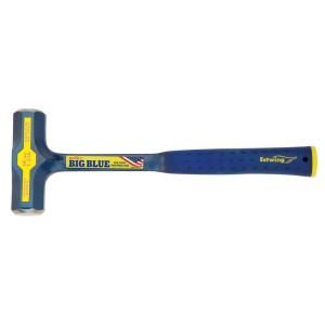 Estwing 48 oz. Solid Steel Engineers Hammer with Blue Nylon Vinyl Grip and End Cap E6 48E