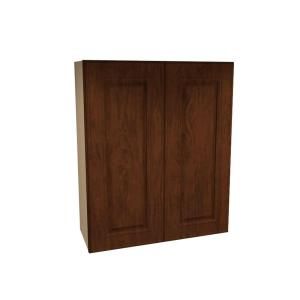 Home Decorators Collection Assembled 24x36x12 in. Wall Double Door Cabinet in Roxbury Manganite Glaze W2436 RMG