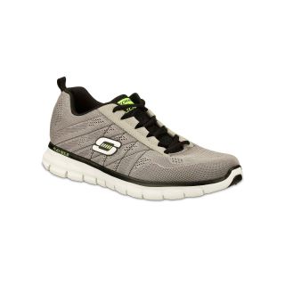 Skechers Power Stitch Mens Athletic Shoes, Black/Gray