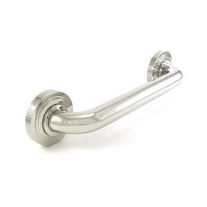 WingIts Platinum Designer Series 16 in. x 1.25 in. Grab Bar Bands in Polished Stainless Steel (19 in. Overall Length) WPGB5PS16BAN