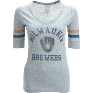 Milwaukee Brewers 47 Brand MLB Womens Fog Cutter T Shirt