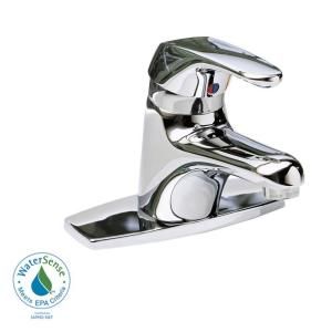 American Standard Seva 4 in. Centerset Single Handle Bathroom Faucet in Chrome Less Pop Up Drain 1480.100.002