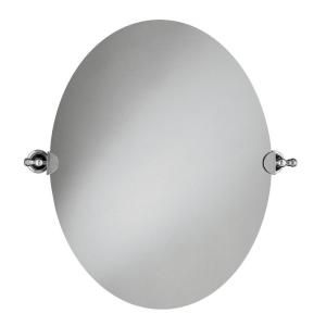 KOHLER 28.5 in. L x 26 in. W Revival Oval Wall Mirror in Polished Chrome K 16145 CP