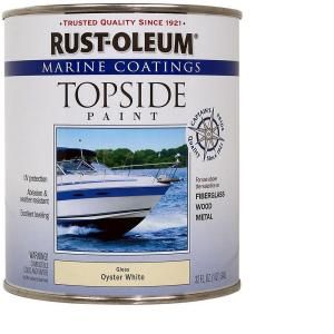 Rust Oleum Marine 1 qt. Gloss Oyster Marine Coatings Topside Paint (4 Pack) 207001