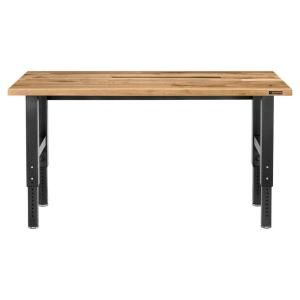 Gladiator 72 in. W x 25 in. D Maple Top Adjustable Height Workbench GAWB06MTZG