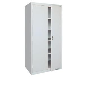 Sandusky 36 in. W x 72 in. H x 18 in. D Freestanding Steel Cabinet in Dove Gray EA4P361872 05
