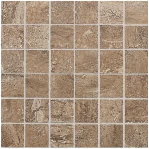 Daltile Campisi Sable 12 in. x 12 in. x 8 mm Porcelain Mosaic Floor and Wall Tile CP7722CC1P