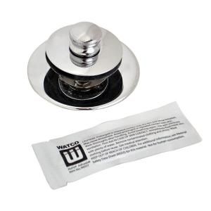 Watco NuFit Lift and Turn Bathtub Stopper with Silicone in Chrome Plated 48300 CP