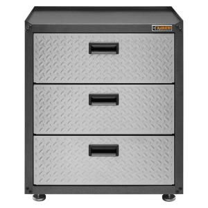 Gladiator 28 in. W x 31 in. H x 18 in. D Freestanding 3 Drawer Steel Cabinet in Hammered Granite GAGD283DYG