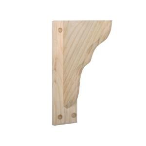 Mural 1 ft. x 8 3/4 in. x 1 3/4 in. Solid Pine Bracket HDSCA