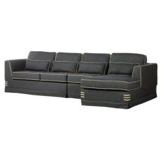 Home Decorators Collection Tyson Gray 3 Piece Left Arm Sectional DISCONTINUED 0822600270