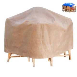 Duck Covers 64 in. Square Patio Table Chairs Cover with Inflatable Airbag to Prevent Pooling MTS06464