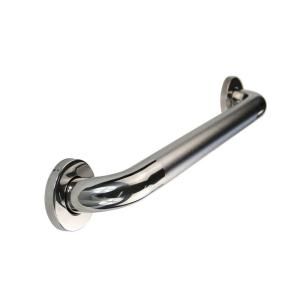 Glacier Bay 24 in. x 1 1/2 in. Concealed Peened Grab Bar in Polished Stainless Steel GB 20024 21