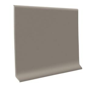 ROPPE Pewter 4 in. x 1/8 in. x 48 in. Vinyl Cove Base (30 Pieces / Carton) 40C83P178