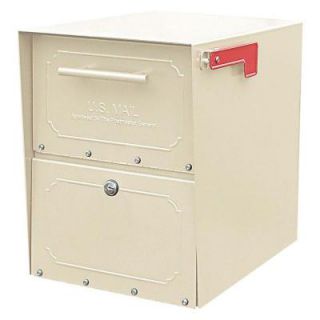 Architectural Mailboxes Oasis Jr. Post Mount or Column Mount Locking Mailbox in Sand 6200S 11