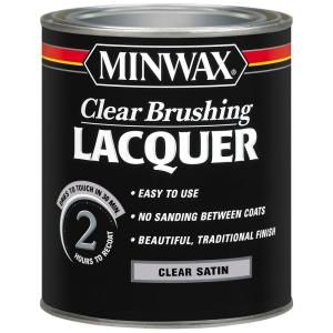 Minwax 1 qt. Satin Clear Brushing Lacquer 15510