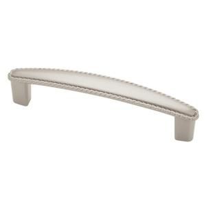 Liberty Hardware Contempo II Satin Nickel 3 3/4 in. Cabinet Hardware Rope Edged Pull PN0402H SN C
