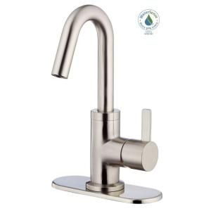 Danze Amalfi Single Hole Single Handle Mid Arc Bathroom Faucet in Brushed Nickel D221530BN