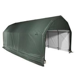 ShelterLogic 12 ft. x 20 ft. x 9 ft. Green Cover Barn Shelter 97054.0