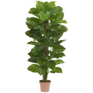 Nearly Natural 63.0 in. H Green Large Leaf Philodendron Silk Plant (Real Touch) 6594