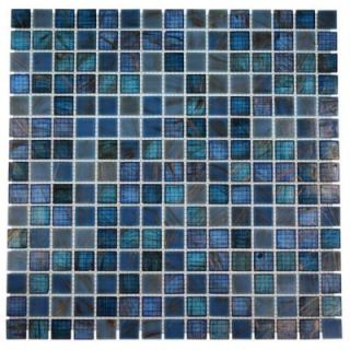 Splashback Tile Bahama Blue 12 in. x 12 in. x 8 mm Glass Mosaic Floor and Wall Tile (1 sq. ft.) BAHAMA BLUE