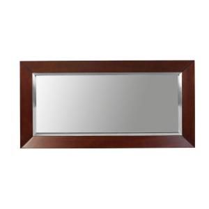 DECOLAV Cityview 60 in. W x 3 in. D x 30 in. H Rectangular Mirror in Red Mahogany 9785 RM