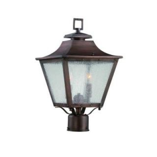Acclaim Lighting Lafayette Collection Post Mount 2 Light Outdoor Copper Patina Light Fixture 8717CP