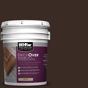 BEHR Premium DeckOver 5 gal. #SC 103 Coffee Wood and Concrete Paint 500005
