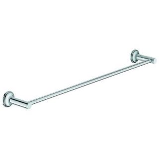 GROHE 24 in. Essentials Authentic Towel Bar in StarLight Chrome 40653000