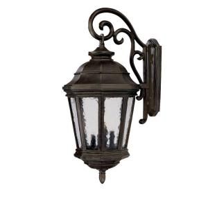 Acclaim Lighting Barrington Collection Wall Mount 4 Light Outdoor Marbleized Mahogany Light Fixture DISCONTINUED 222MM