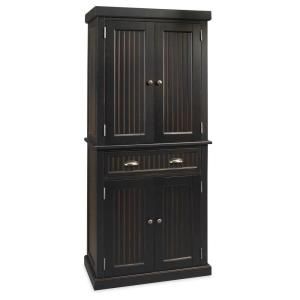 Home Styles Nantucket Black Distressed Finish Pantry 5033 69