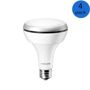 Philips 65W Equivalent Daylight (5000K) BR30 Dimmable LED Flood Light Bulb (4 pack) 433326