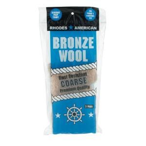 Homax Coarse Bronze Wool Pads (3 Pack) 123102