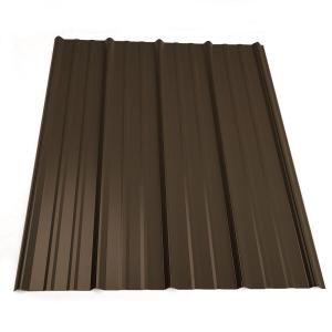 Metal Sales 10 ft. Classic Rib Steel Roof Panel in Burnished Slate 2313349