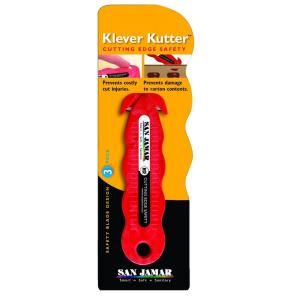 San Jamar Red Klever Kutter Safety Cutter (Pack of 3) SAN KK403