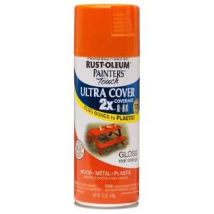 Rust Oleum Painters Touch 2X 12 oz. Gloss Real Orange General Purpose Spray Paint 249095