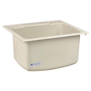 MUSTEE Utility Sink 22 in. x 25 in. Biscuit 10CBT