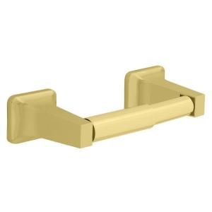 Franklin Brass Futura Double Post Toilet Paper Holder in Polished Brass D2408PB