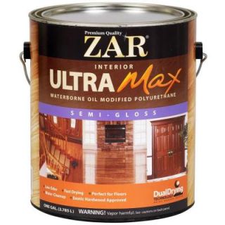 ZAR 1 gal. Semi Gloss Ultra Max Waterborne Oil Modified Interior Polyurethane 209098