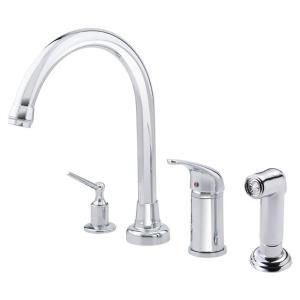 Danze Melrose Single Handle High Spout with Spray and Dispenser in Chrome D409012