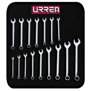 URREA Metric & Standard Combination Wrench Set (16 Piece) 1200FC