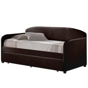 Hillsdale Furniture Springfield Twin Size Daybed with Trundle in Brown 1613DBT
